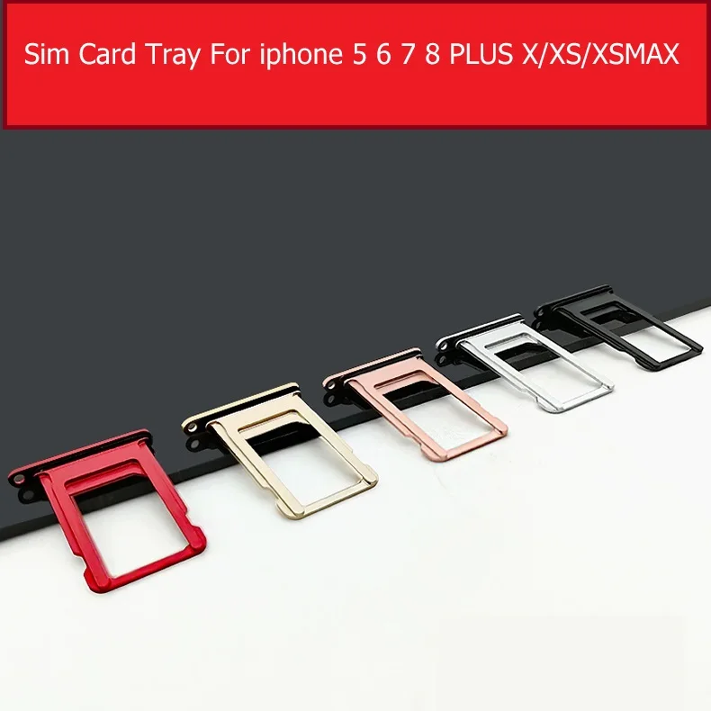 Genuine Sim Card Tray Slot Socket For iPhone X 6s Plus Sim