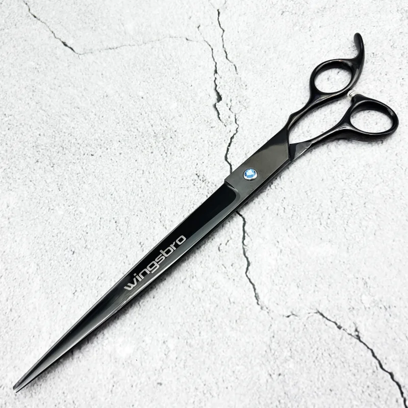 wingsbro 9 inch Professional pet shop scissors, dog grooming scissors straight scissors suitable for Big Dog hair trimming