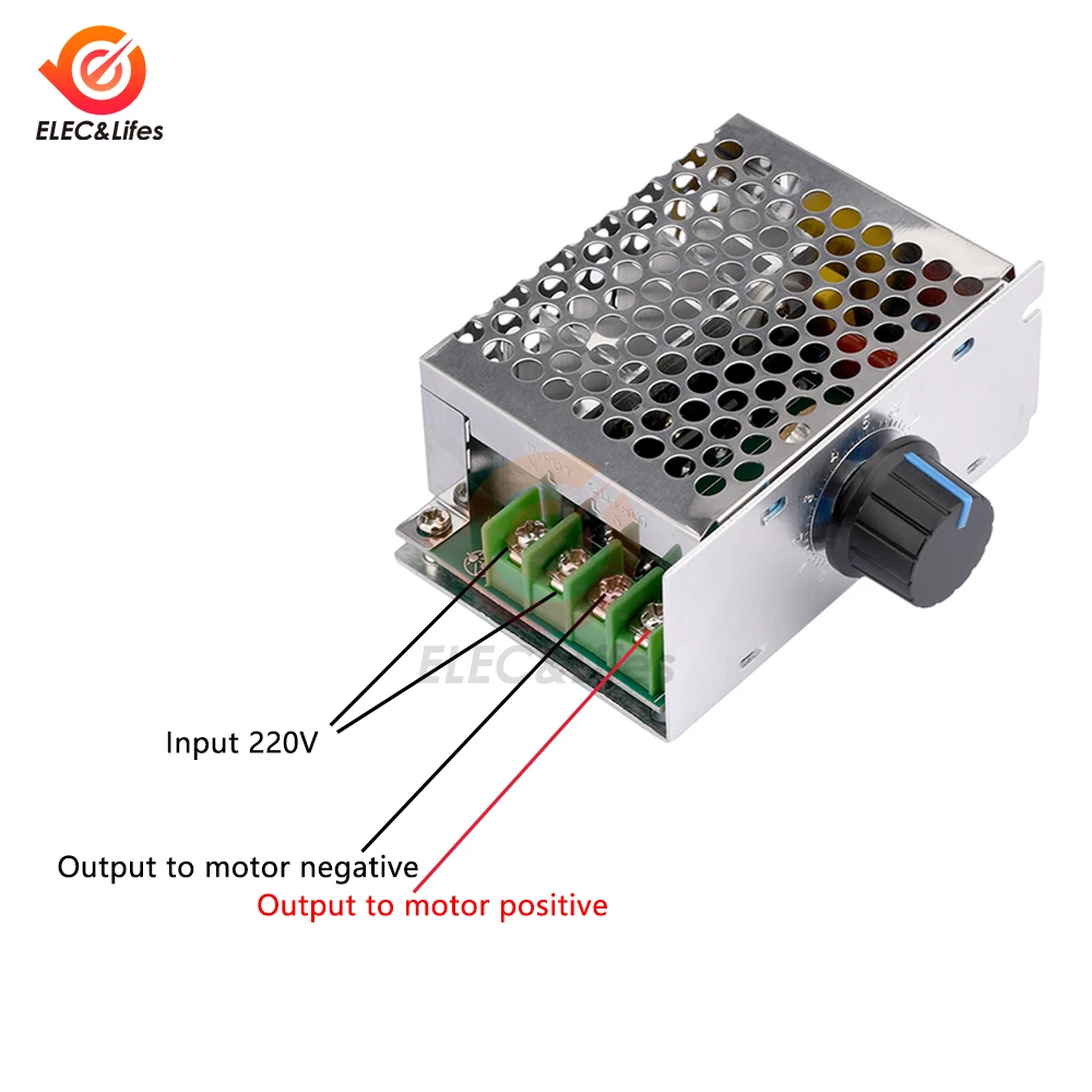 dc motor speed controller electric motor speed controller motor speed controller voltage regulator AC 220V to DC 10-210V 20A 500W SCR PWM Motor Speed Controller Governor Voltage Regulator Speed Control Switch With Potentiometer