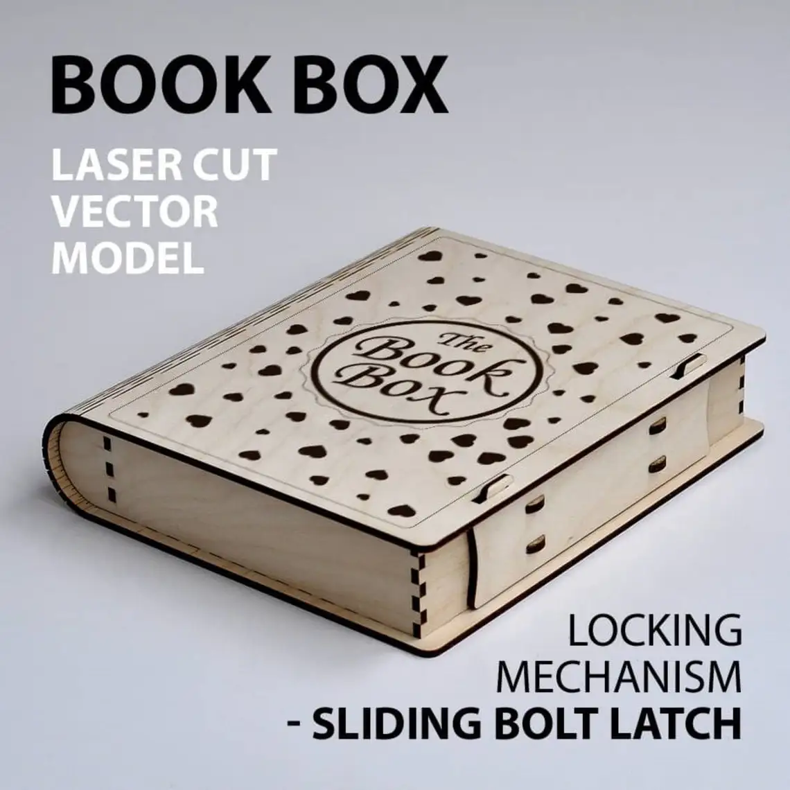 wood cnc machine Book Cover Box Template Laser Cut Vector CDR DXF AI SVG EPS Files for CNC Laser/Plasma Cutting Printing woodworking bench for sale Woodworking Machinery