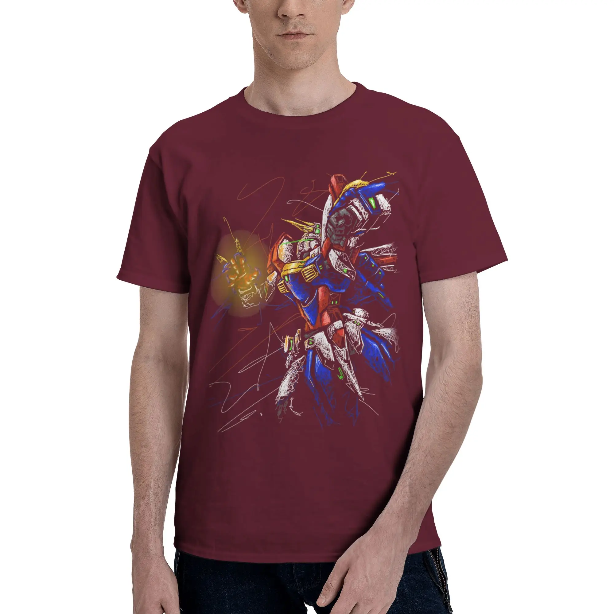 Gundam Graphic 100% Cotton Funny T-Shirt
