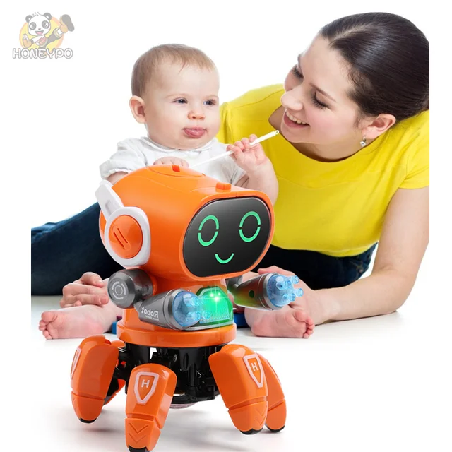 Dance Robot Electric Pet Musical Shining Toys 6 Claws Octopus Robot Educational Interactive Toys Children‘sToy Gift Digital Pet 4