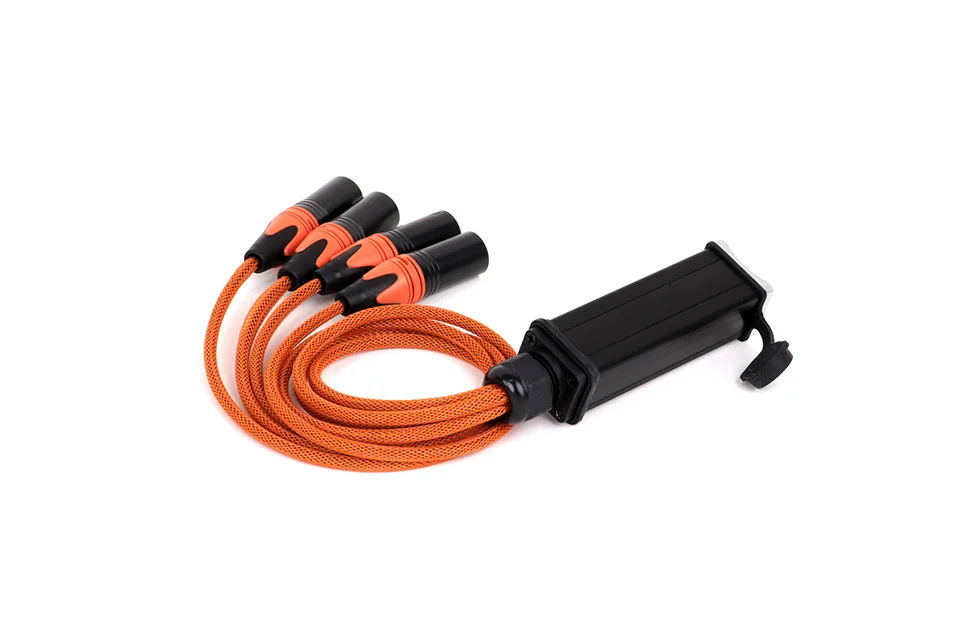 Paar Audio-Schlange 4-Kanal xlr 3-poliger Multi-Netzwerk-Ausbruch für Bühnen klang beleuchtung und Aufnahme studio, rj45 bis xlr Schlange – Detail 20