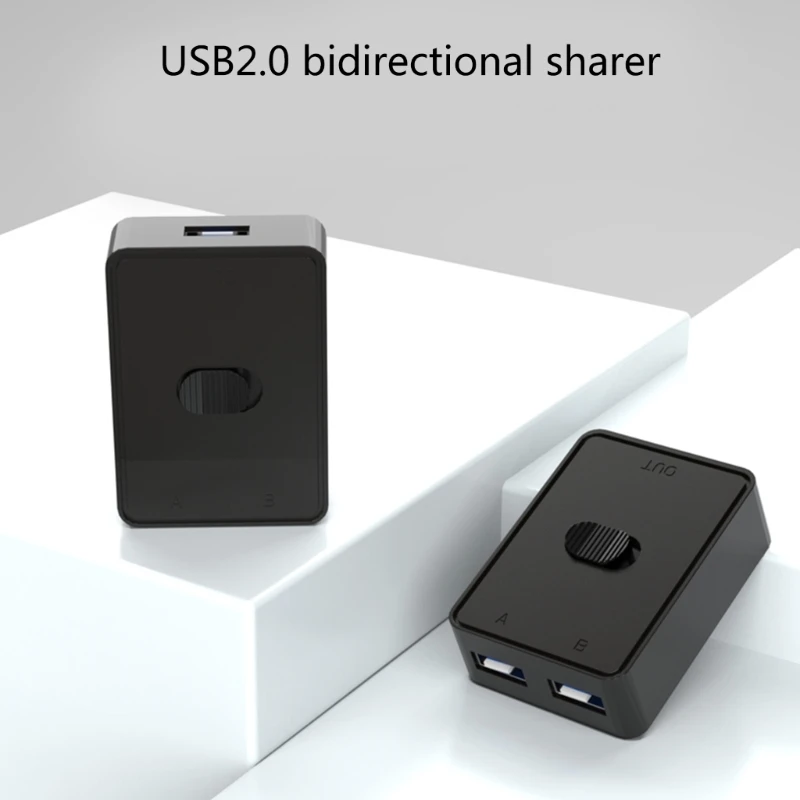 USB 프린터 공유 스위처 선택기 상자 OneMonitor로 두 대의 컴퓨터 제어 빠른 신뢰성 2 in 1 Out / 1 in 2 Out