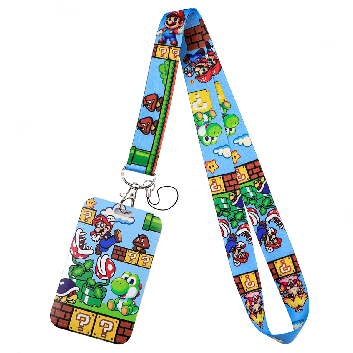 Vibrant Video Game Lanyard with Card Holder - Ideal for Students, Office, and Travel
