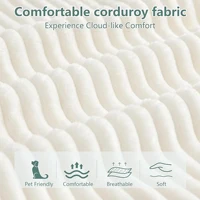 Sdorens Oversized Round Chair Lounge Chaise Cloud Boneless Large Circle Chair with Plush Fuax Fur Fluffy Modern Sleeper Sofa Bed 4