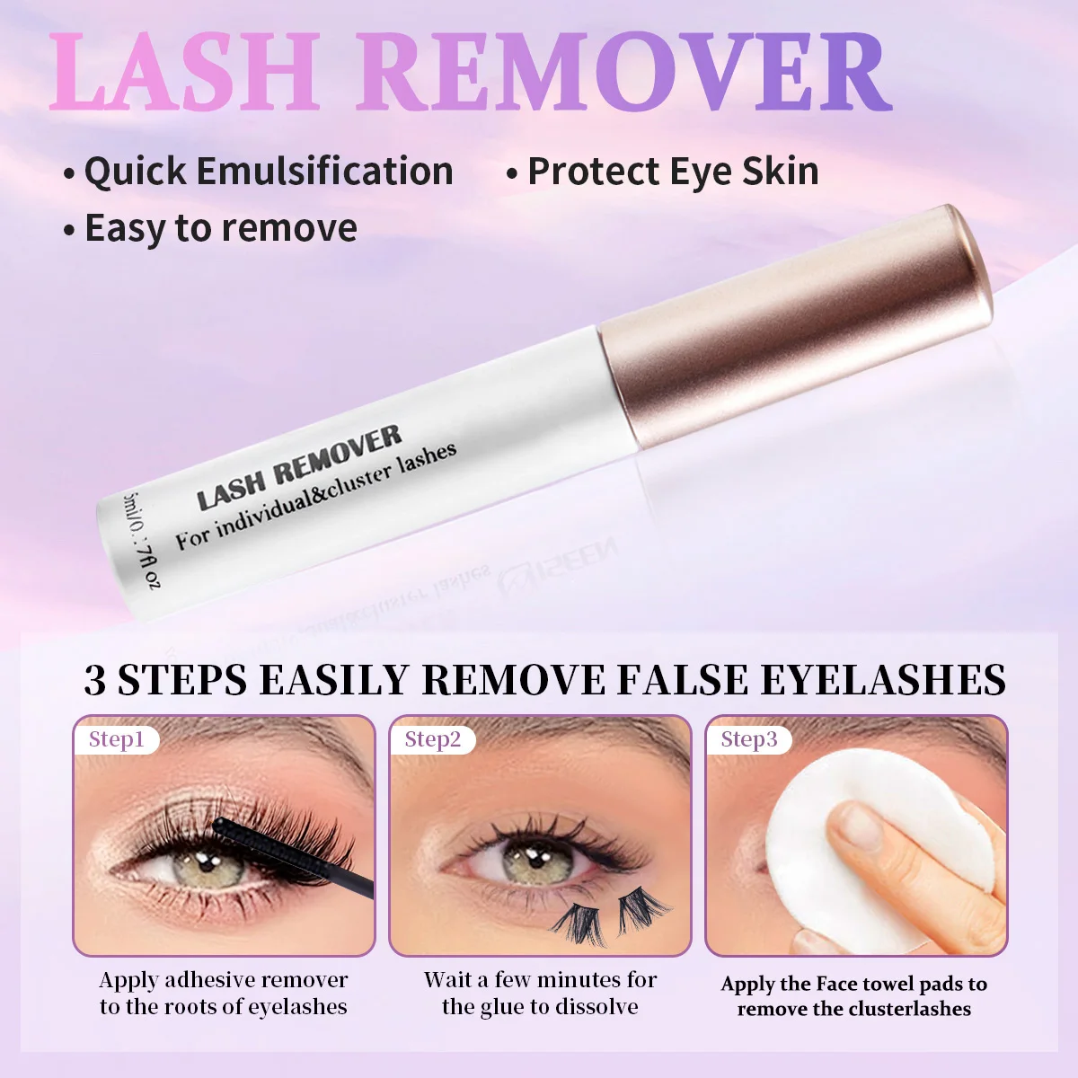 Individual Lash Extension Mix Styles with Tweezers and Brush