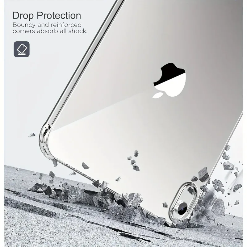 Ultra Slim Lightweight Clear Tablet Case - Soft TPU, Anti-Scratch Protective Cover