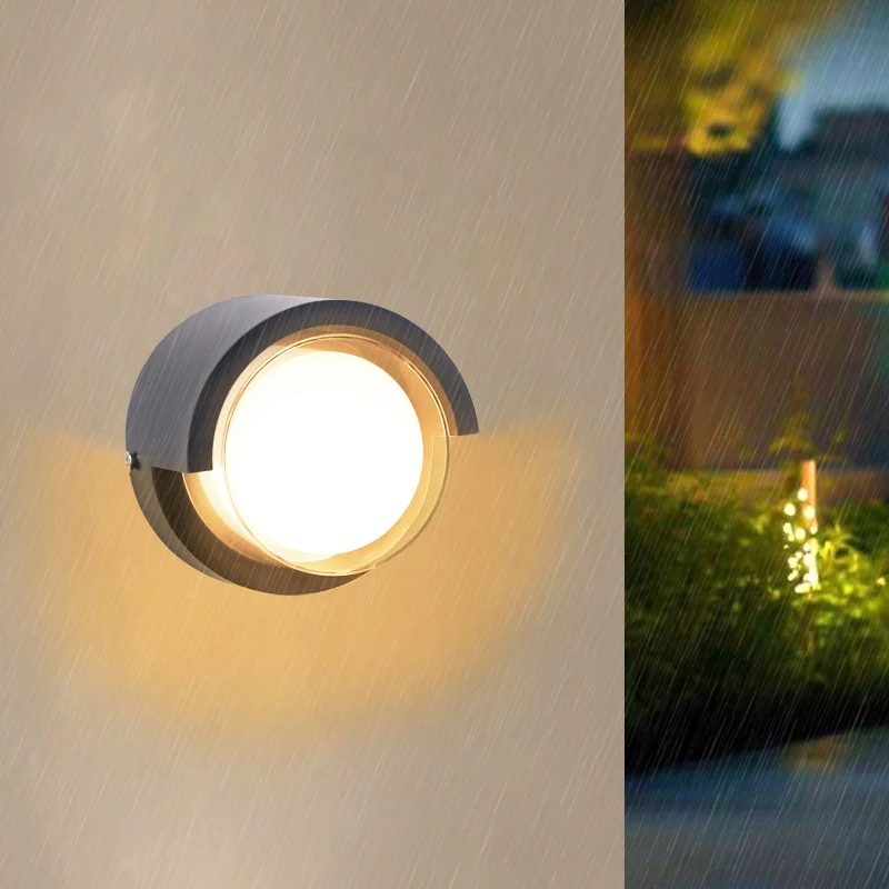 Modern Simple Led Wall Light Outdoor Waterproof IP65 Garden Decor Lamp Villa Door Number Balcony Decorated Wall Sconce wall light