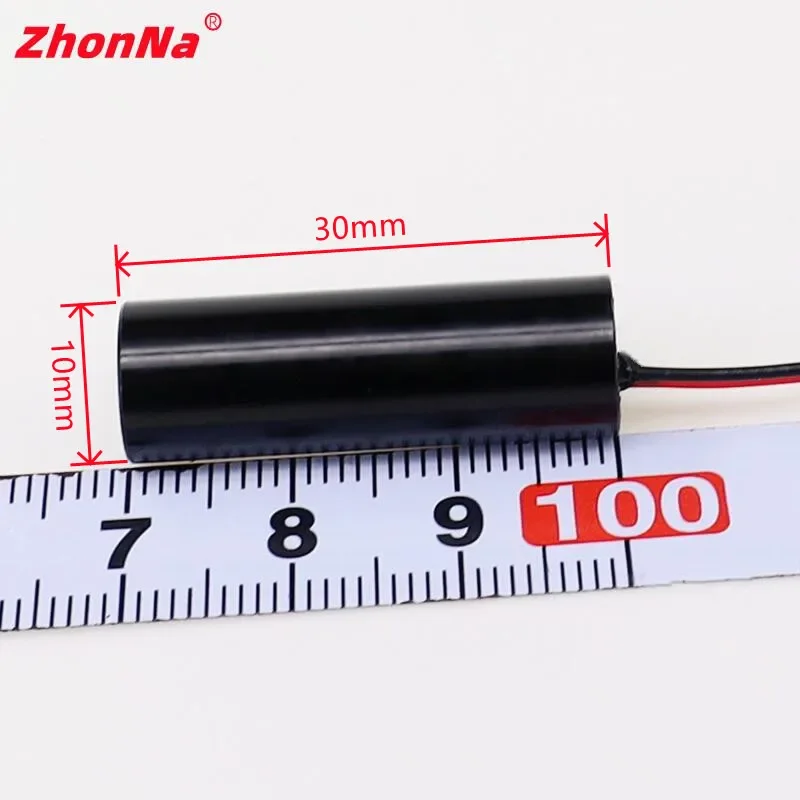 450nm 블루 레이저 다이오드 모듈 10x30mm 미니 사이즈 초점 조절 가능 도트 레이저 헤드 산업용 정렬 TTL PWM DC 드라이버 (CNC 조각기용)