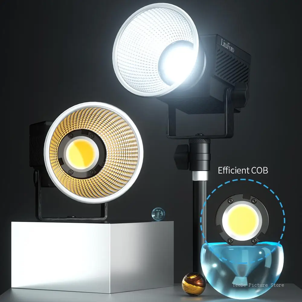Litufoto 야외 비디오 녹화용 LED 비디오 조명, 사진 스튜디오 램프, U8 60W, 2700k-7500k 사진 조명