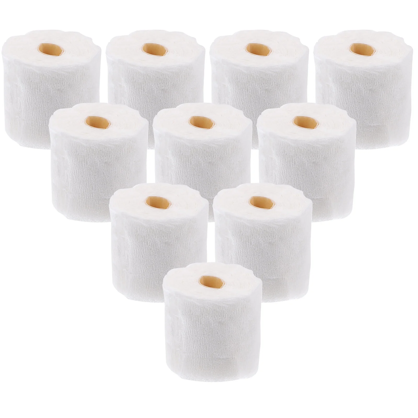 10 Pcs Miniature Model Tube Paper Toys Dollhouse Bathroom Decor Small Tissue Toilet Interior Plastic Accessory Micro