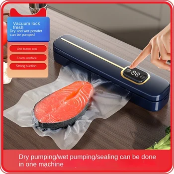 Automatic Vacuum Sealer Machine for Food Preservation Dry Wet Mode Vacuum Packer with 10pcs Bags Free Kitchen Sealing System 1