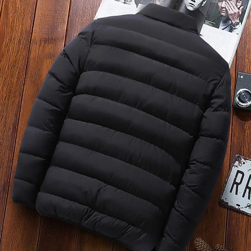 Winter Warm Thick Men Parka Jackets Casual Mens Outwear Coats Windbreak Cotton Padded Down Male