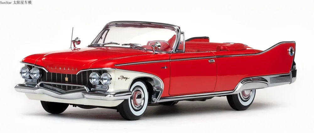 SunStar 1:18 For Plymouth Fury Hard Top 1960 Classic Cars Alloy