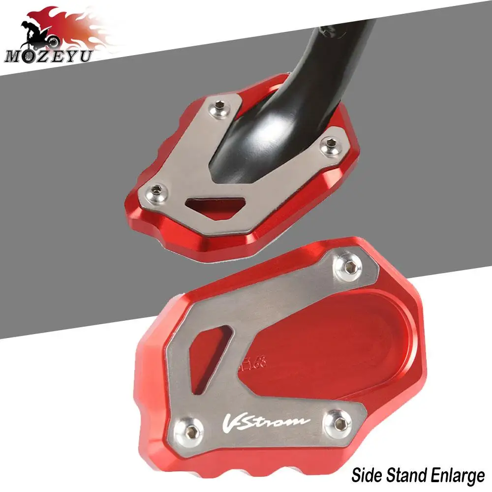 

For Suzuki Vstrom V-Strom DL 1050 XT 1050XT DL1050 DL1050XT Kickstand Side Stand Enlarger Extension Plate Pad 2014-2022 2023