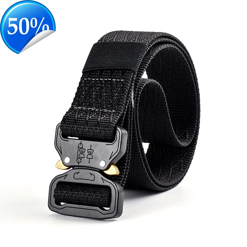 

3.7cm Width Men Army Tactical Nylon Belts Breathe Freely Outdoor sport Canvas Belt Combat Strap Waistband