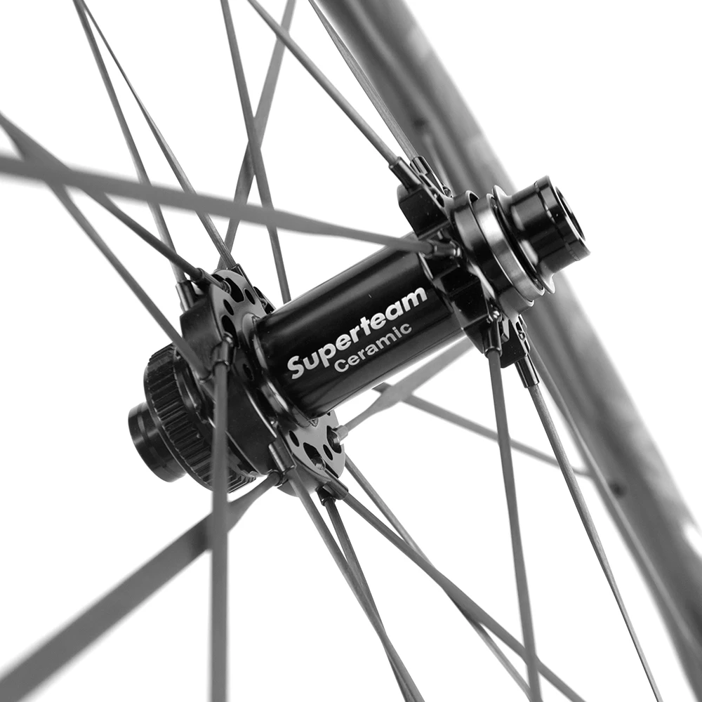 SUPERTEAMカーボンスポークディスクブレーキ50mmチューブレスカー Amazon | SUPERTEAMカーボンスポークディスクブレーキ50mm