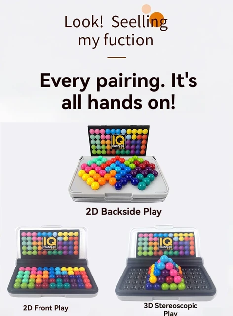 Juego De Lógica IQ Puzzler Pro - 120 Desafíos, Rompecabezas 3D, Para Niños Y Adultos
