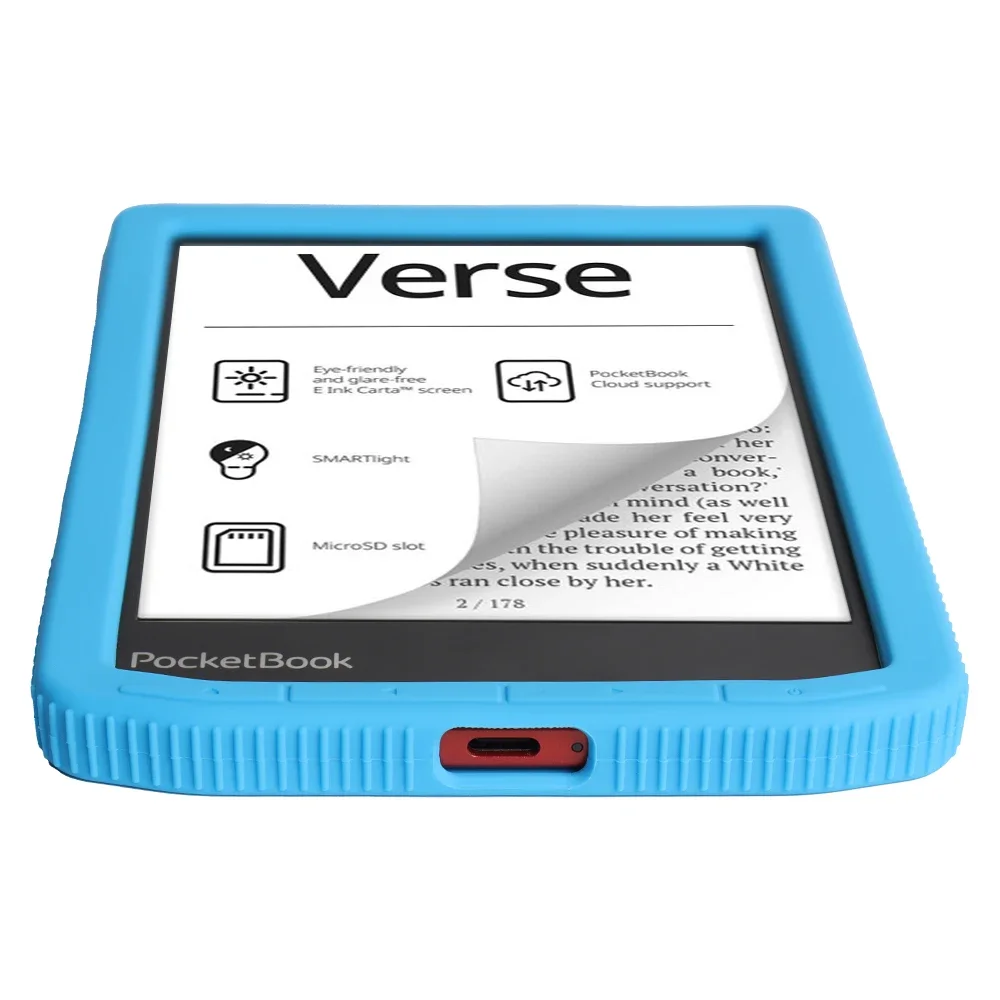 Ereader Cover Ereader Case Slim Soft Silicone Back Cover For Funda PocketBook Verse Pro Case PB634 PB629 6" eBook Shockproof Protective Shell