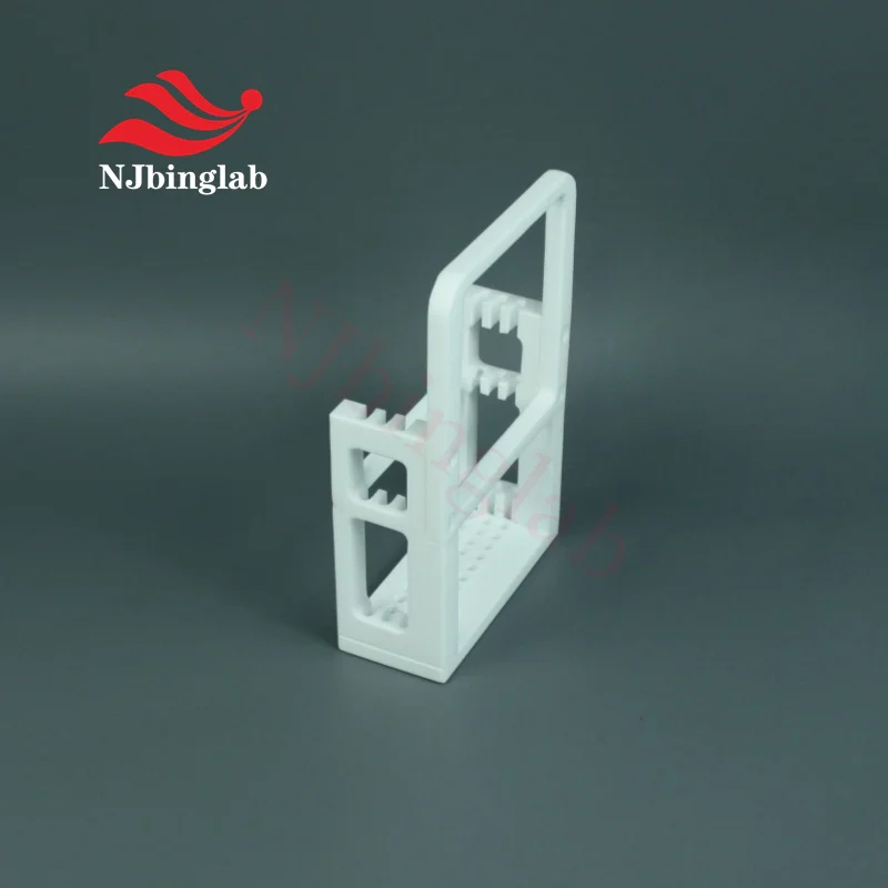 NJbinglab PTFE 5-inch Photolithography Mask Cleaning Basket for Wafer Process Semiconductor Manufacturing