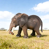 Oenux animaux sauvages africains éléphant modèle Simulation grand mammouth figurines d'action Figurine PVC jouet éducatif pour enfants cadeau 5