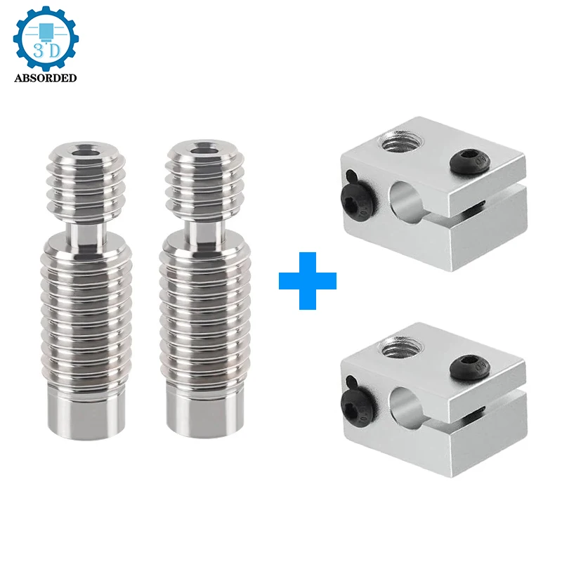 

E3D V6 Heat Break Throat Kit Titanium Alloy Remote Extrusion 1.75mm Filament for V6 Heater Block 3D Printer Parts