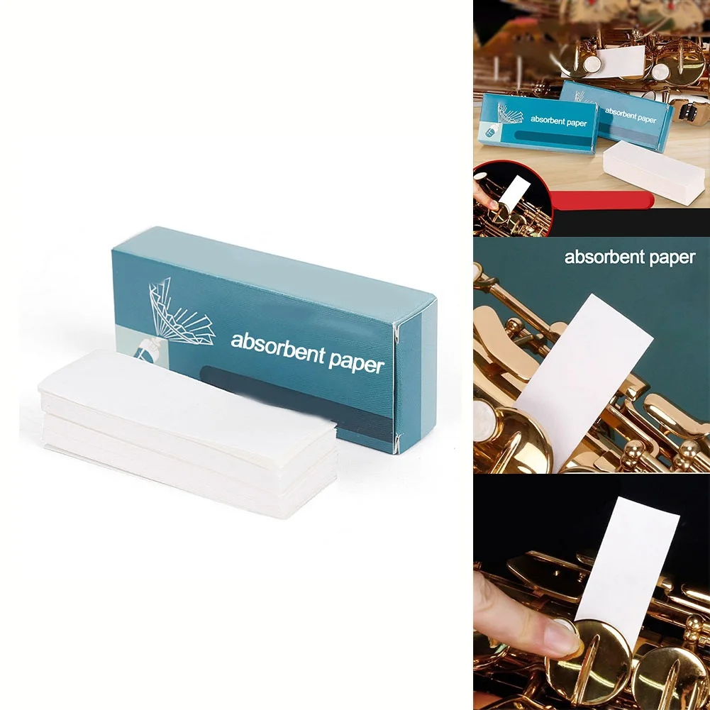 Description Picture 3 of itemSaxophone Pad Absorbent Paper Woodwind Instrument Cleaning Care Paper Flute Clarinet Oboe Bassoon Sticky Pad Hot Selling