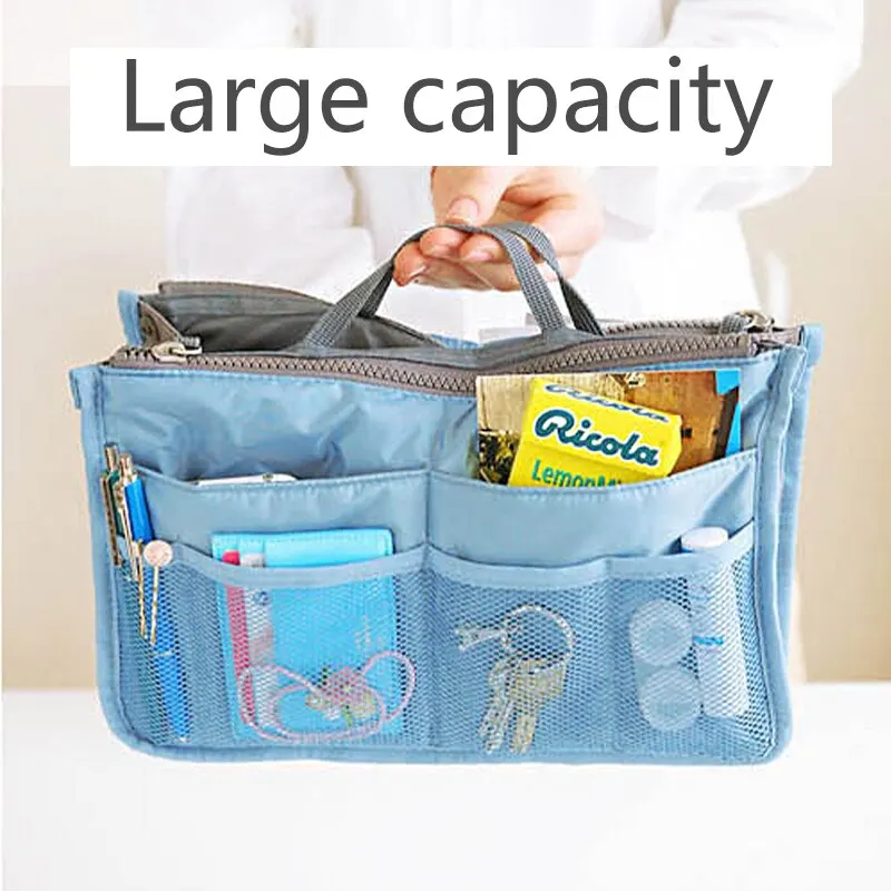 S2a92cf496b93485da4aa2029dd582ba4c Multifunctional Bi-fold Storage Bag Double Zipper Large Capacity Storage Arrangement Makeup Toiletries Large Classification Bag Mallzona
