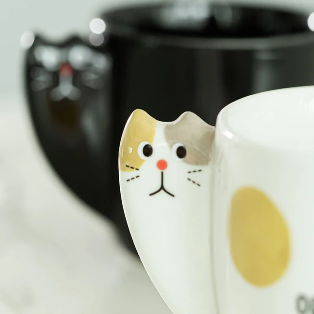 Tazze per l'acqua del gatto in ceramica tazze da caffè al latte in