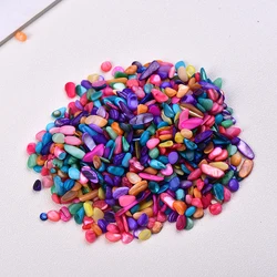 Natural Gemstone Gravel Mix for Reiki, Healing, and Home Decor (Colorful shells)
