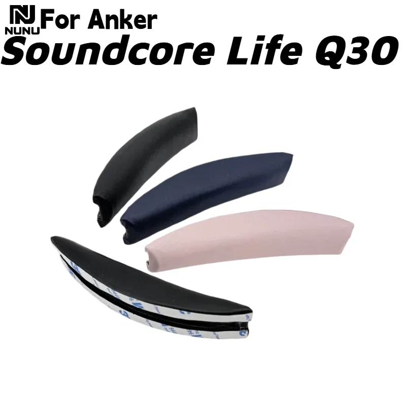 Ersatz-Ohrpolster aus Protein-Memory-Schaum mit Schnalle/Kopfbügelkissen für Anker Soundcore Life Q30 Kopfhörer-Reparaturteile