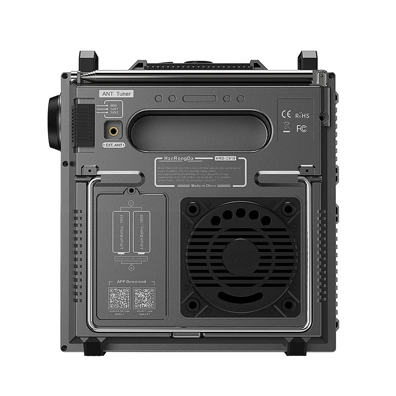 C919 broadband full-band radio Bluetooth TF card AUX-in playback and recording APP intelligent control