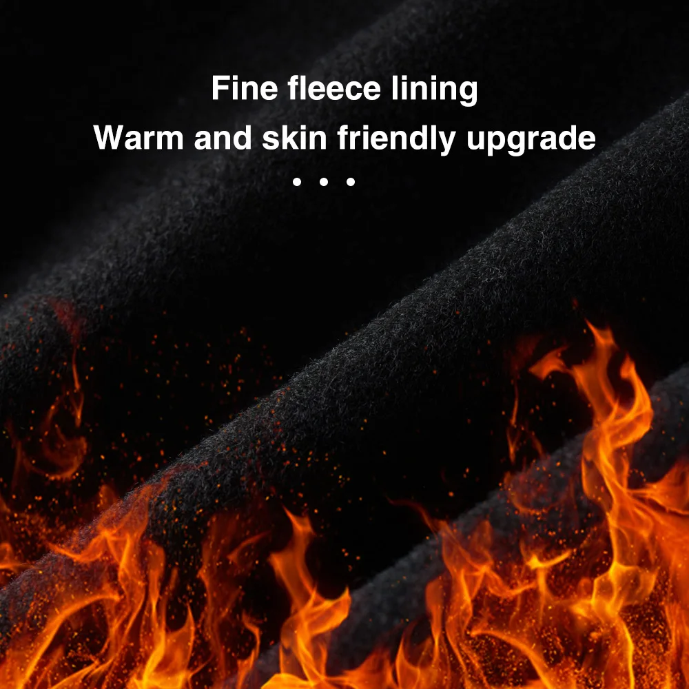 HISERWA Men Cycling Bib Pants Winter Thermal Mountain Bike Pants Fleece Cycling Long Trousers 5-15&deg;C MTB