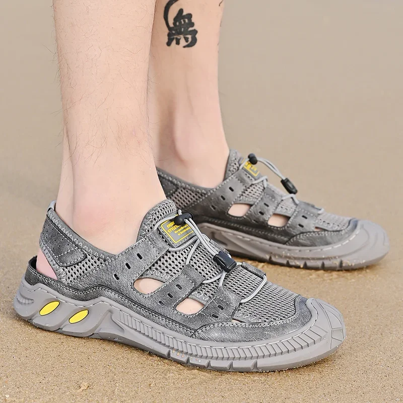 2023 New Fashion Light Casual Shoe Men's Beach Sandals Summer Gladiator Men's Sandals Outdoor Wading Shoes Breathable Men Shoes