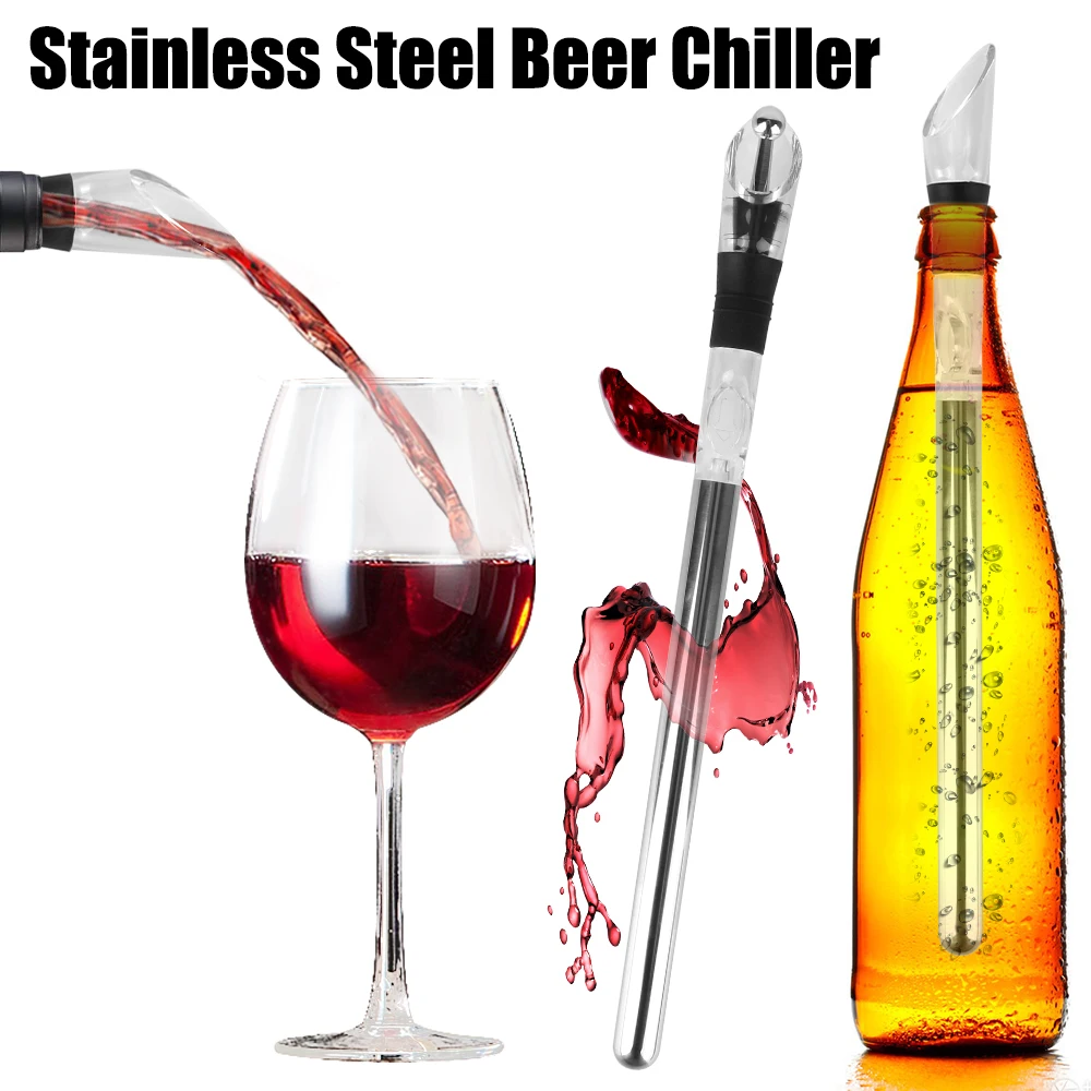 Rapid Iceless Wine Chilling Rod Stainless Steel Cooler drink cooler