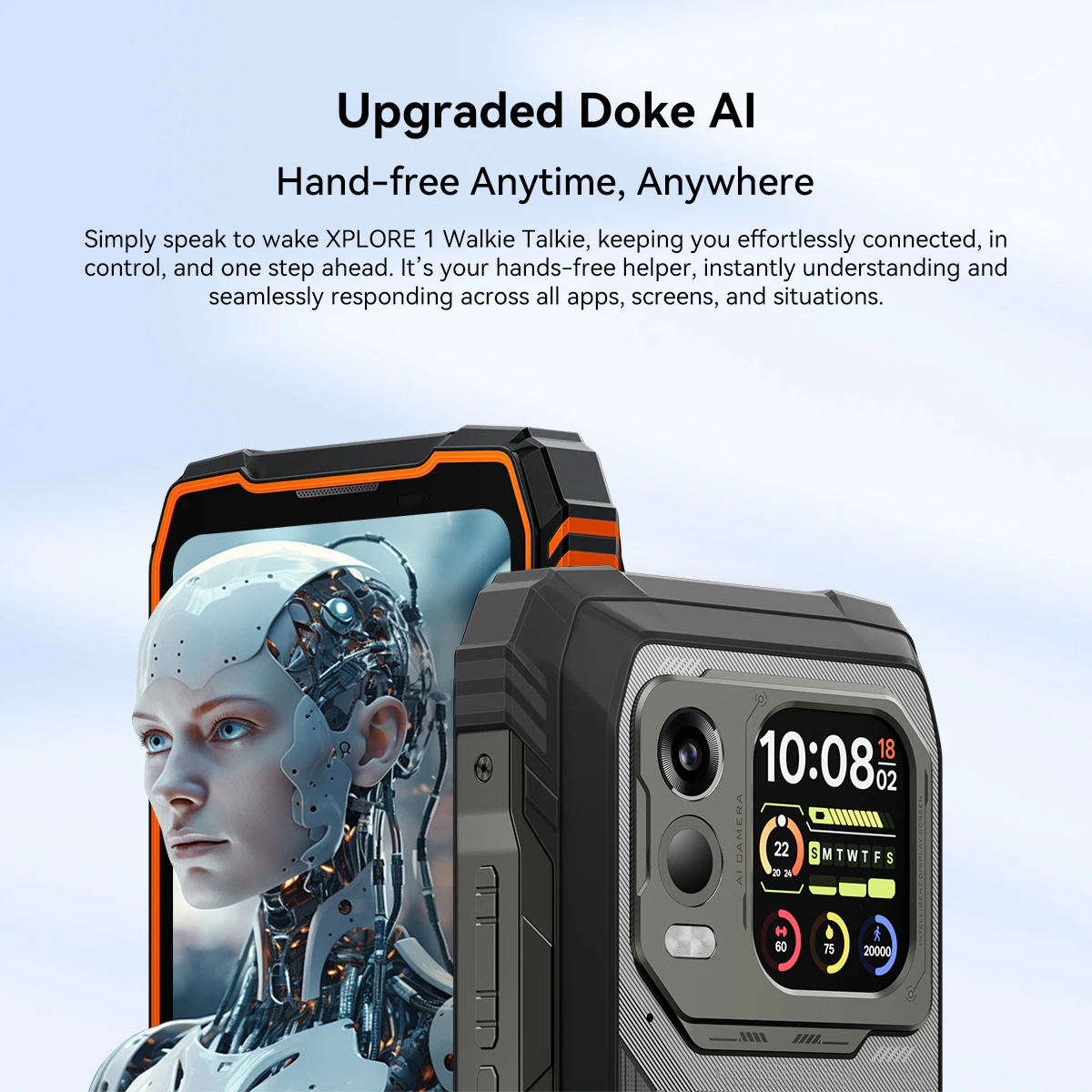 Blackview XPLORE 1 Walkie Talkie Rugged SmartPhone ,MTK Dimensity 7050,20000mAh,6.78" 120Hz Display,Android 15W Walkie Talkie