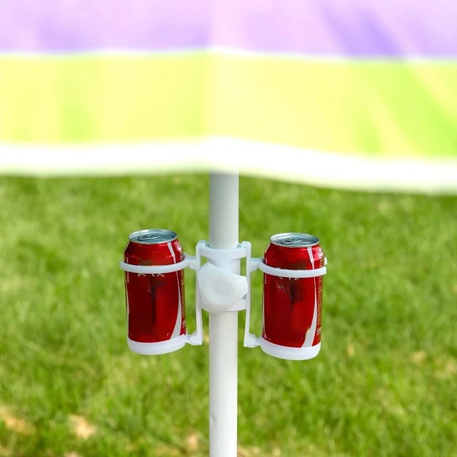 1Db Beach -I Esernyő -Kupa Tartó Kültéri Tengerparti Kerti Medence Teraszos Parasol Kávéitalok Üvegtartó Árnyéktartalékok - Image 4