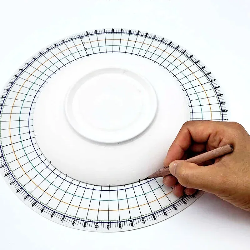26 Cm DIY Ceramic Underglaze Auxiliary Pad Painting Tool Drawing Circular Divider Circular Equivalent Caliper Handmade polymer clay tools,pottery tools,clay sculpting tools,pottery sculpting tools,clay craft tool,pottery coloring tool