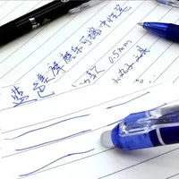 0.5mm Retractable Erasable Gel Pens Set with Refills Black Blue Gel Ink Built-in Eraser Office Supplies Exam Stationery Kit 2