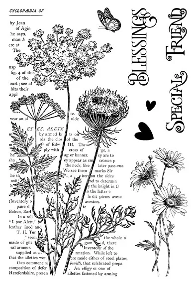 Vintage Iris Sophora japonica Butterfly Stamp Clear Silicone Stamps Diy Material Scrapbooking Pattern Transparent Rubber Stamp