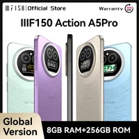IIIF150 Action A5Pro Phone Dual Screen Design Smartphone Android 15 8GB RAM 256GB ROM 6.8" HD+ Display 5100mAh Battery