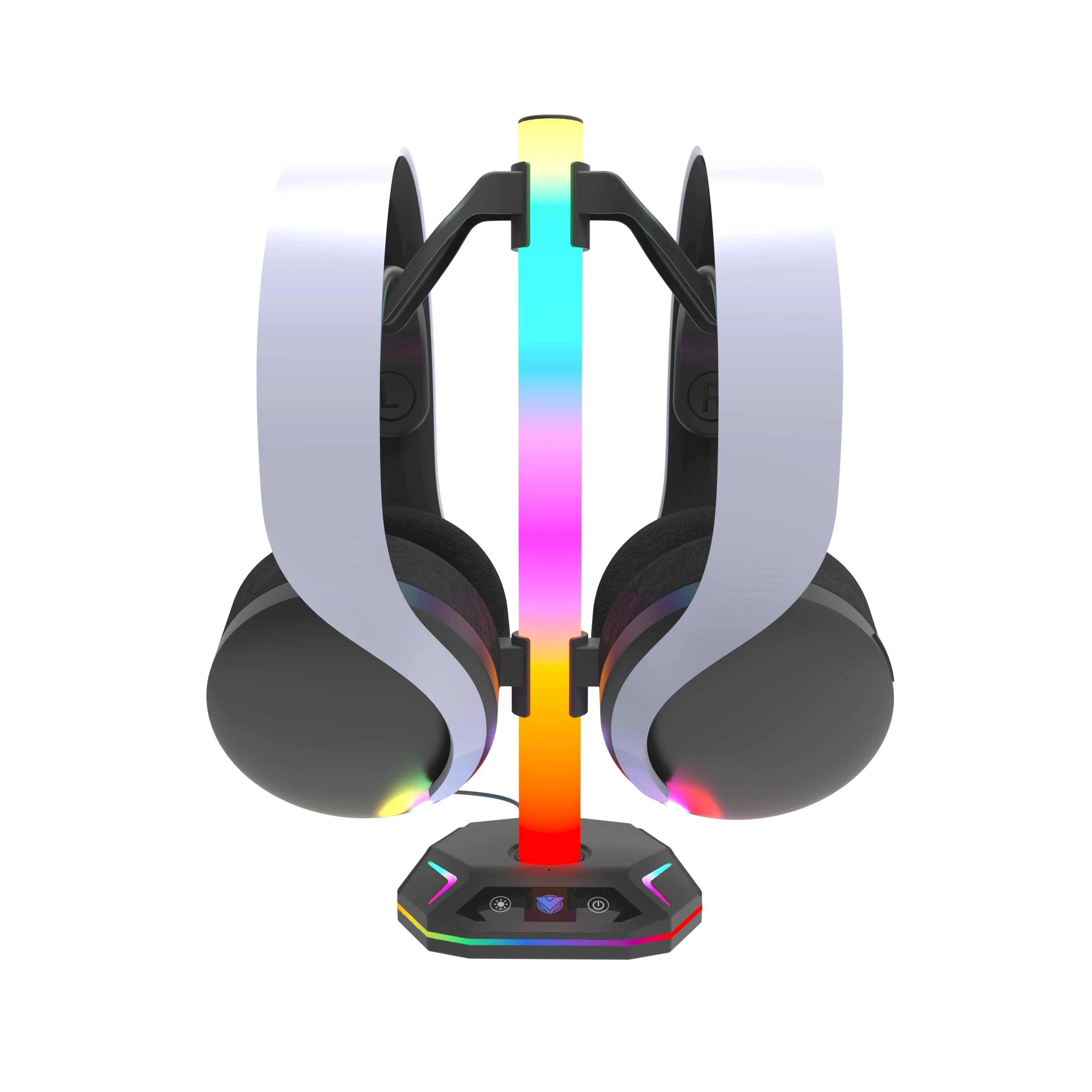 Playstation5 컨트롤러 홀더 이어폰 걸이 액세서리 데스크탑 게이머 PS4 Xbox PS5 게임 패드 용 게임 RGB 헤드폰 스탠드