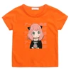 Anya Spy X Family Tshirt Kids Anime Graphic T-shirt Boys Short Sleeve Summer Tops Kawaii Shirts for Girls 4