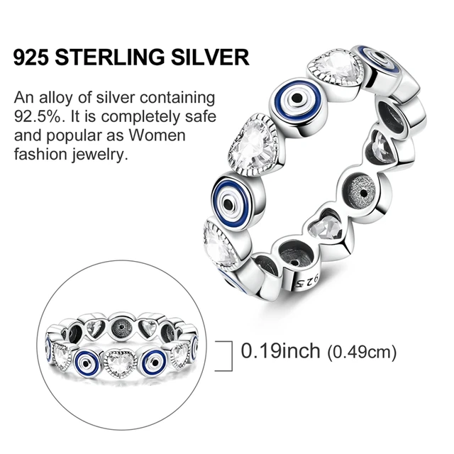 Bague en argent sterling 925 véritable, forme de cœur, trèfle, bijoux pour femmes, cadeau d'anniversaire, de fiançailles