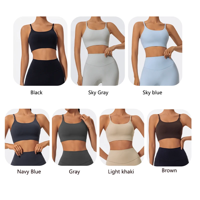 Hearuisavy Summer Ultra-Soft Fabrics Sports Bra Gym Top Women Push Up Workout Quick-Dry Yoga Top Sportswear Fitness Underwear - תמונה 3
