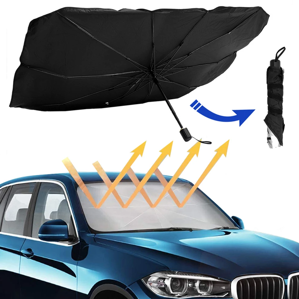 Car Sunshade Umbrella Front Window Foldable Sun Shade for Peugeot 308  Custom Logo Auto Windshield Parasol Protection Accessories - AliExpress