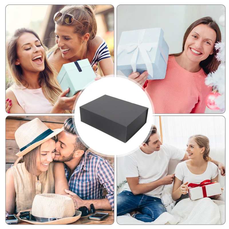 Magnetic Gift Box with Lid, Foldable Storage Container, Luxury Collapsible Cardboard Pa... - SKU MGBL1040 - UGI Packaging