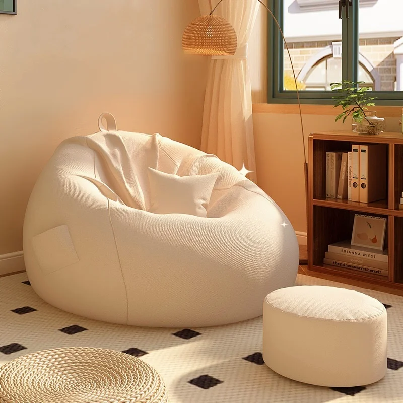 Classic Bean Bag Soft Leisure Sofa Lazy Couch Bag Linen Cloth Lounger Seat Tatami Living Room Furniture Bedroom Chair