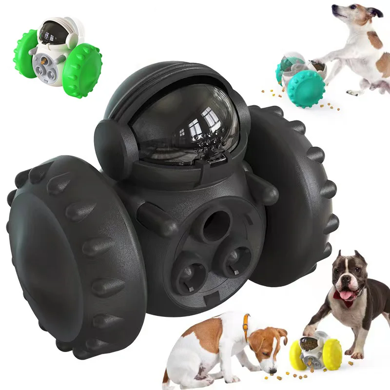 Treat Interactive Dog Toys,Tumbler Robot Dog Treat Puzzle Toys & Treat  Dispensing Dog Toys,Puppy Slow Feeder Toys for Small and Medium Dogs 